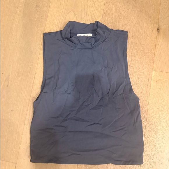 Babaton Tops - Babaton Dark Blue Sleeveless Tank Top
